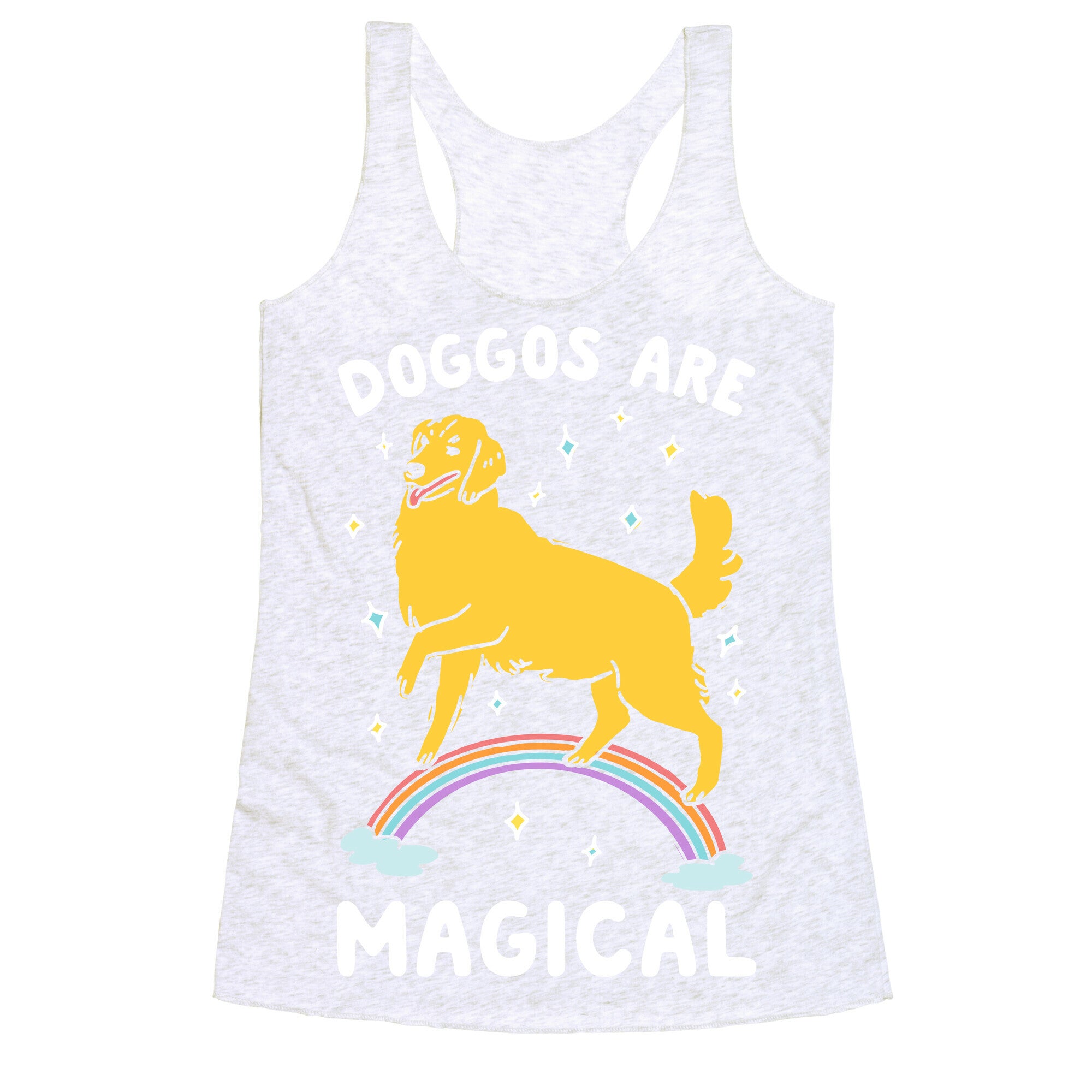 Doggos Are Magical Racerback Tank